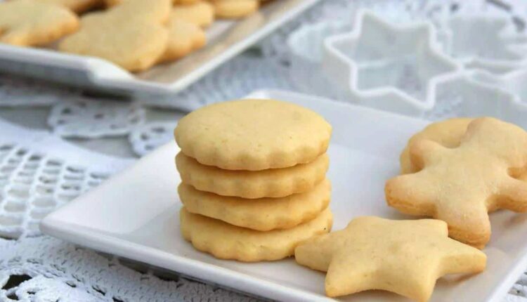 Butter cookies for a snack with 3 ingredients