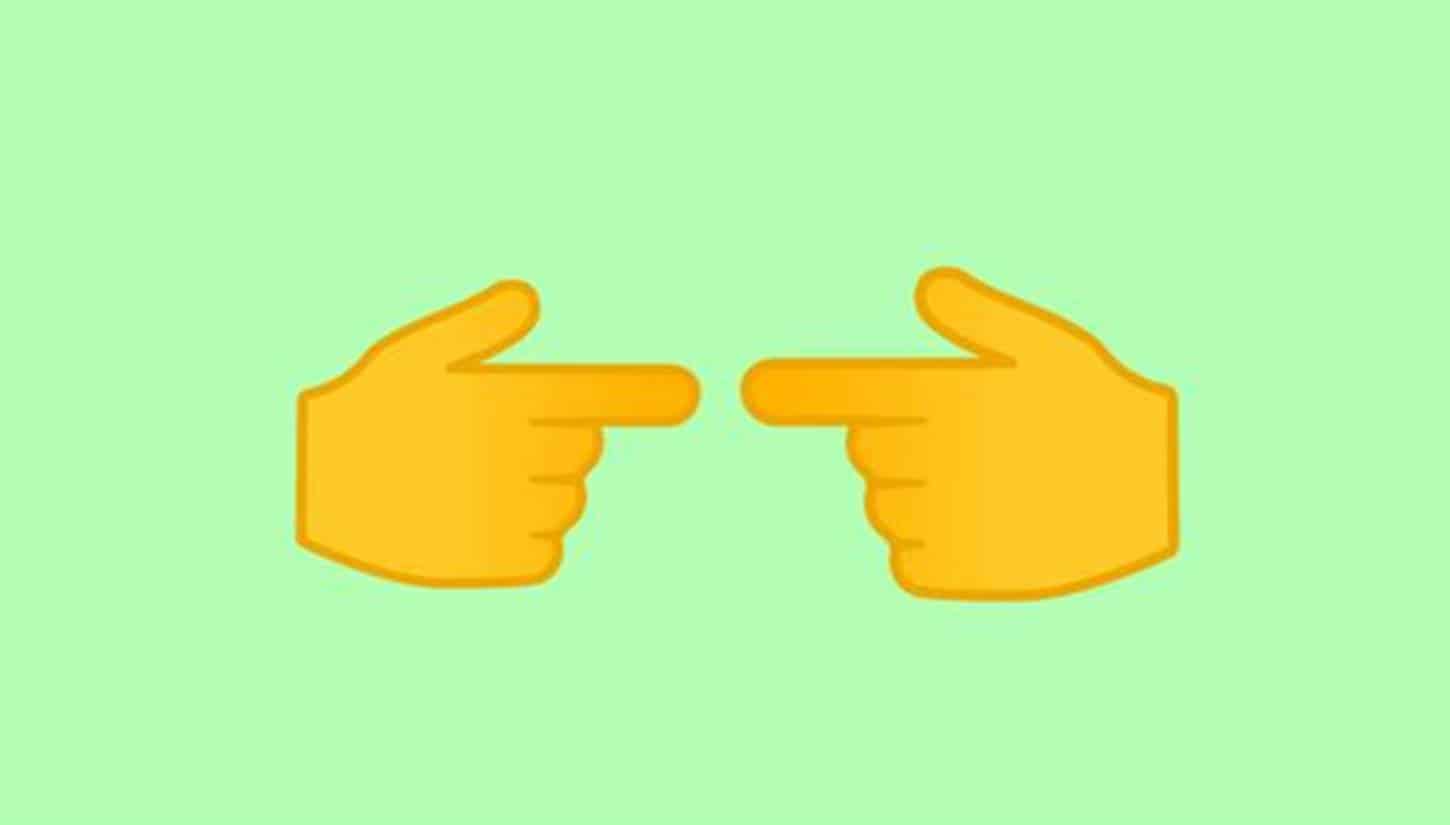 Emoji de dedos indicadores