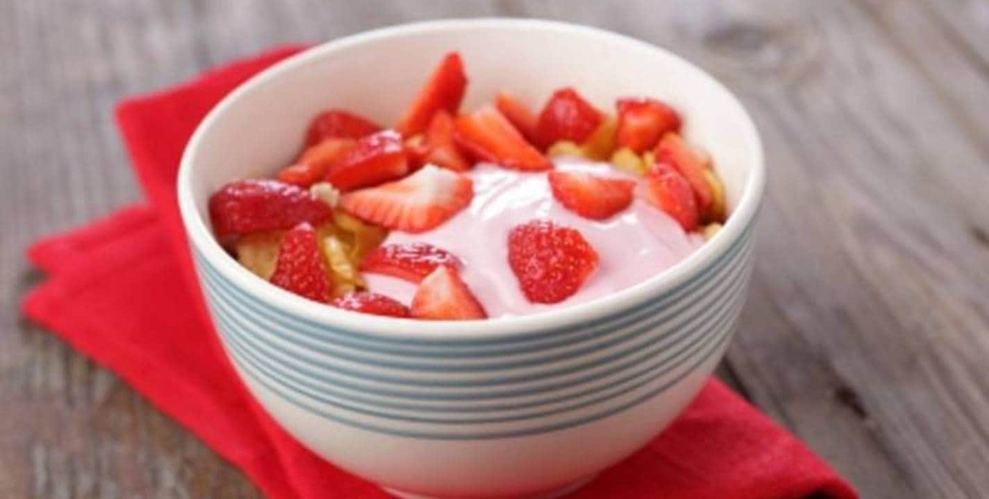 iogurte de morango caseiro 0