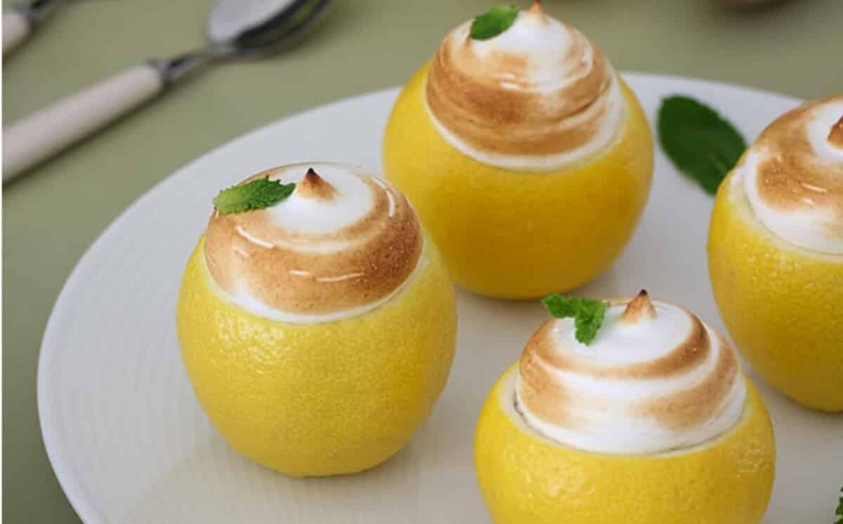 Torta de limão feita no limão