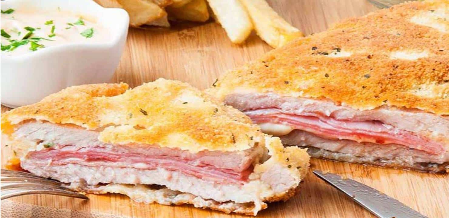 Milanesa de Queijo e Presunto