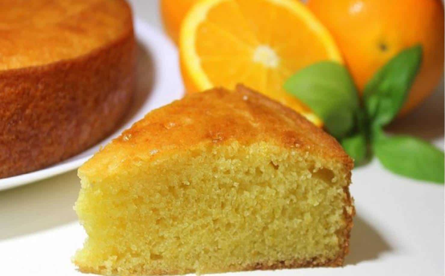 Pedaço de Bolo de Laranja