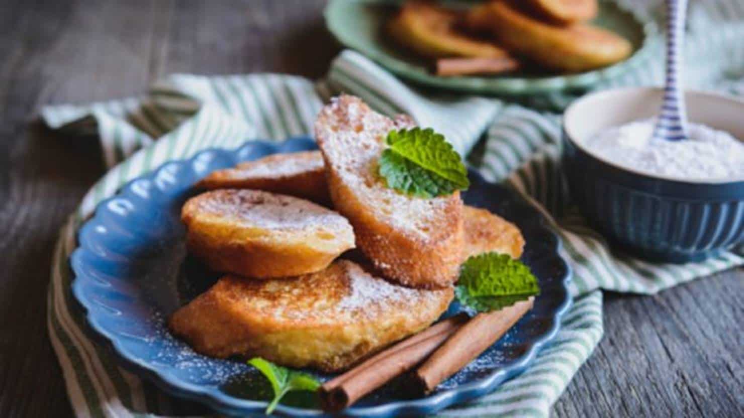 Receita fácil de torradas doces super deliciosas feitas no airfryer