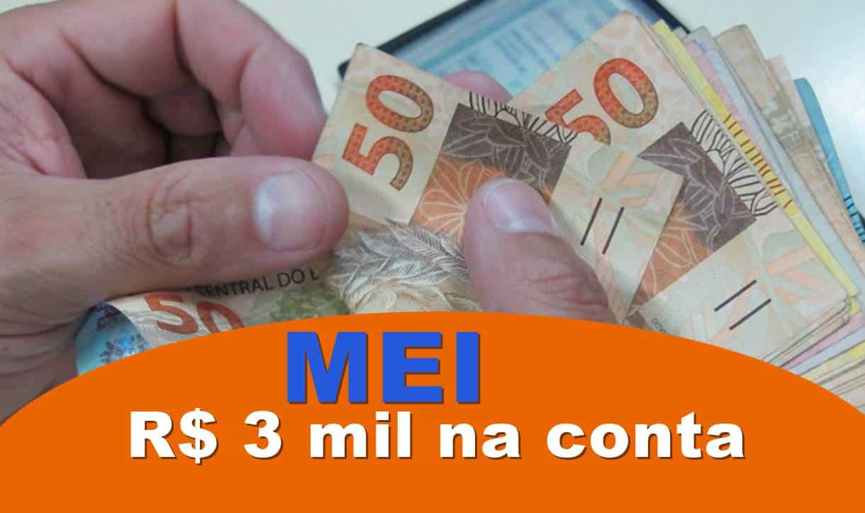 MEI pode pegar R$ 3 mil reais no Banco a partir do dia 28 jjj