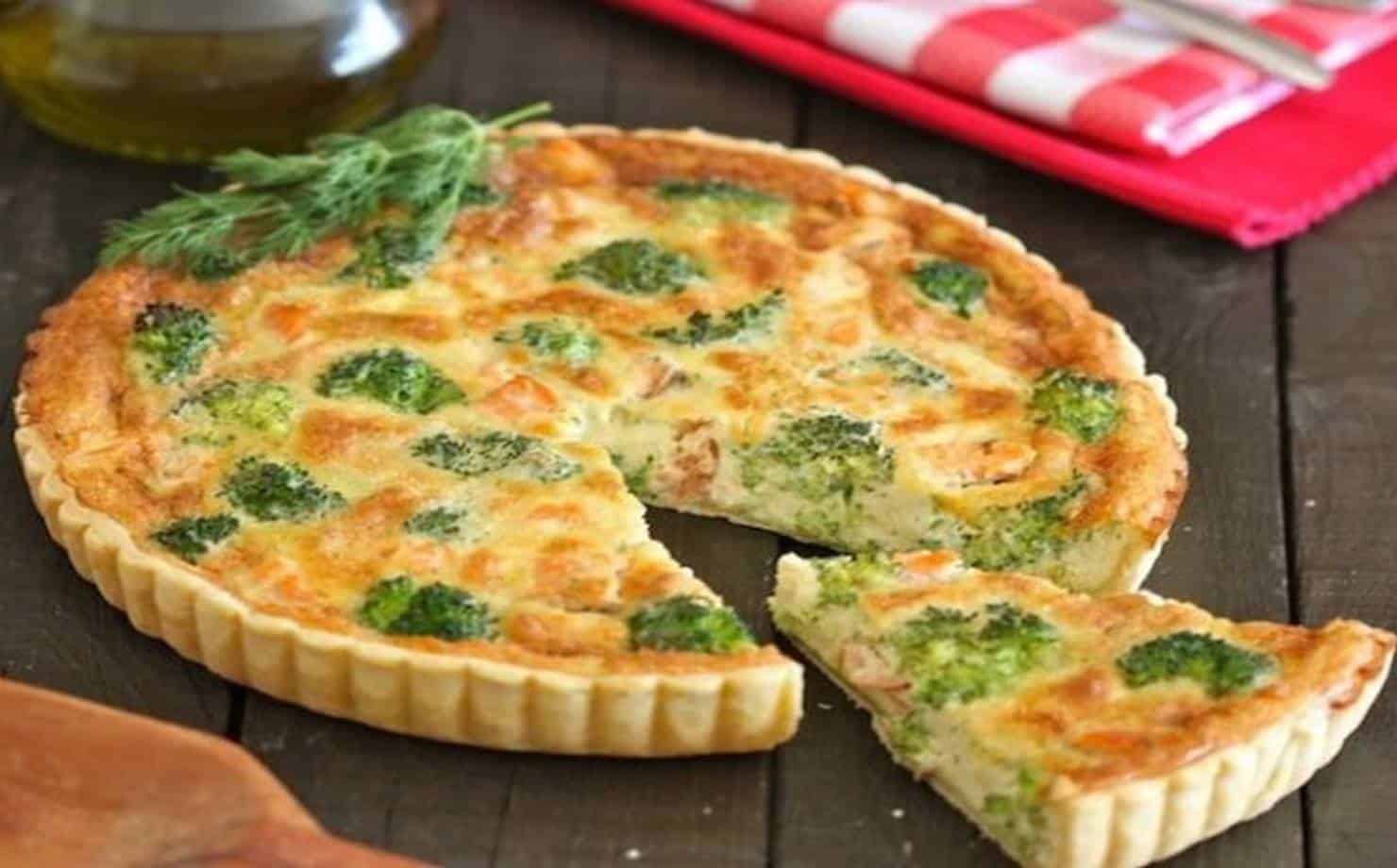 Quiche de brócolis e queijo: uma escolha saudável para o almoço