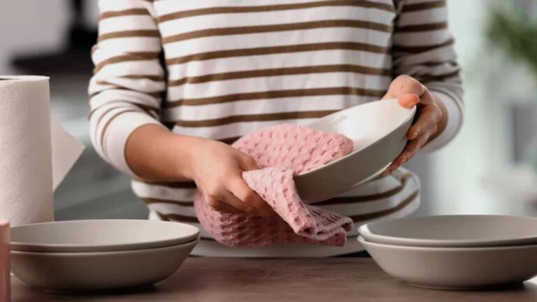 Método definitivo para limpar os panos de cozinha em 2 minutos e sem máquina de lavar