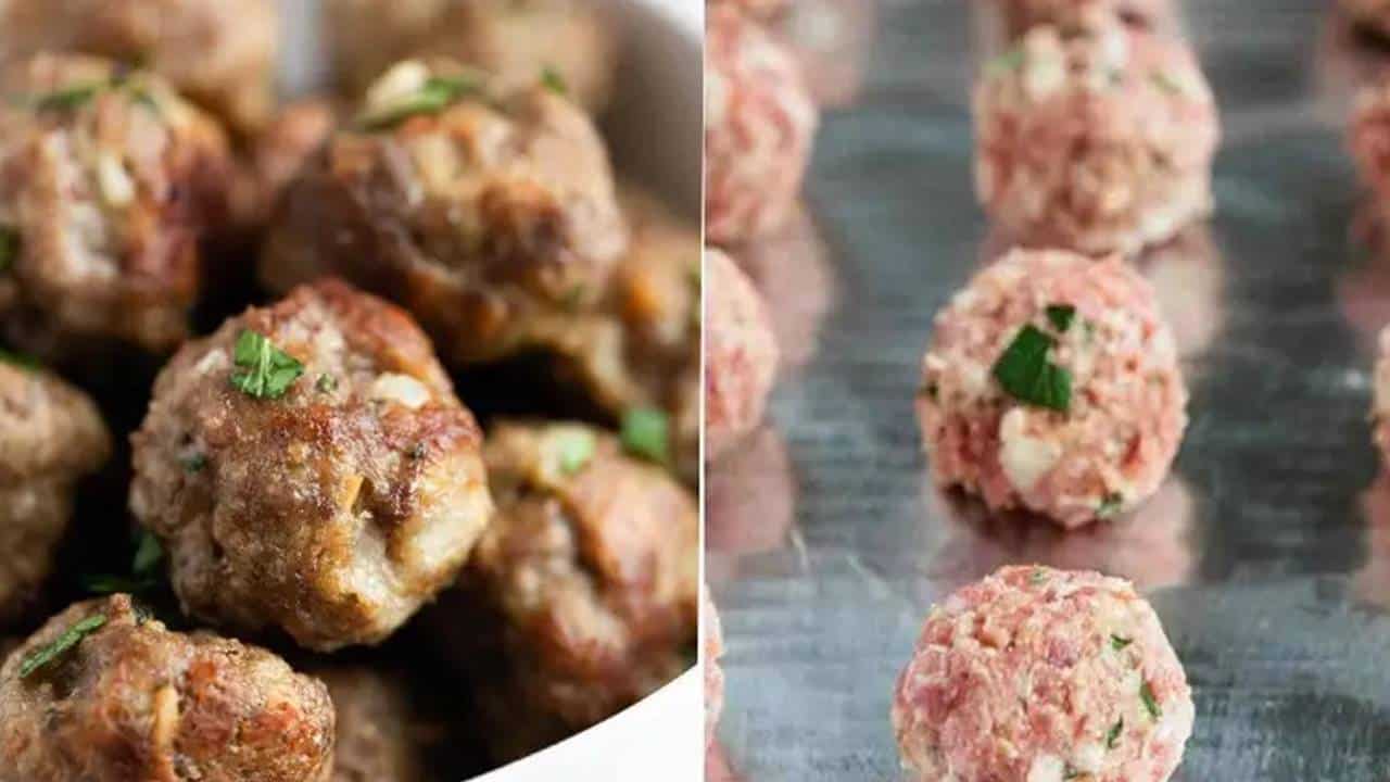 Receita fácil de bolinho de carne moída com queijo