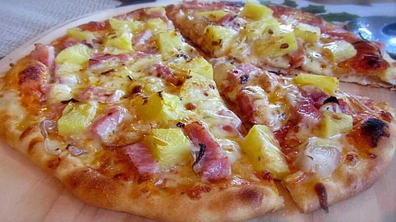 Deliciosa receita de pizza de abacaxi