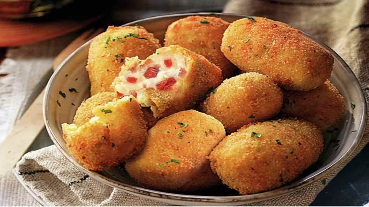 Receita deliciosa de croquetes de legumes e presunto