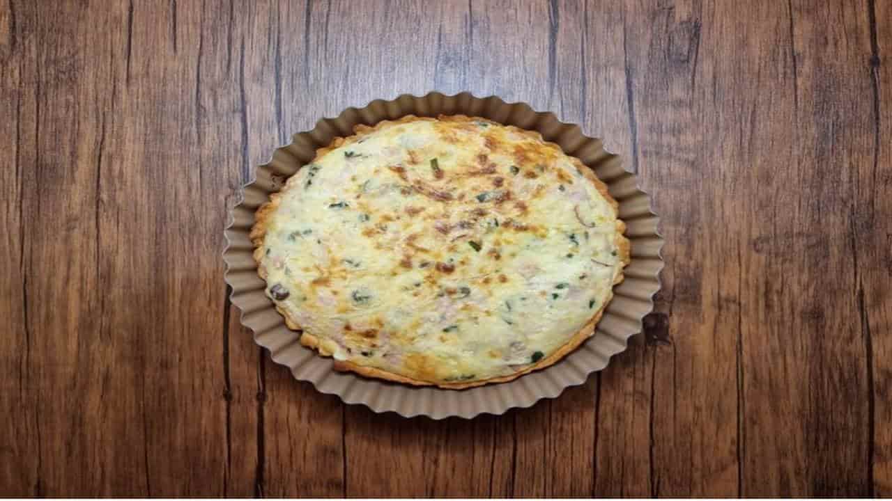 Receita Fácil de quiche de peito de peru