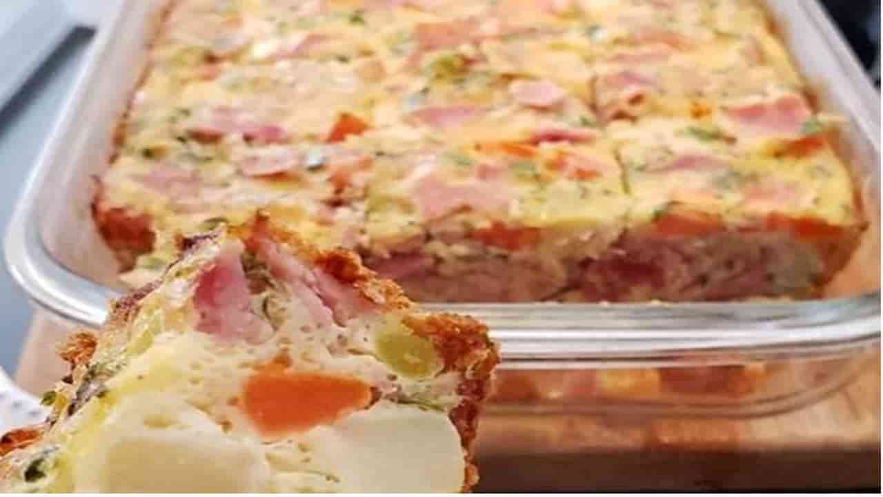 Omelete de forno para um jantar rápido