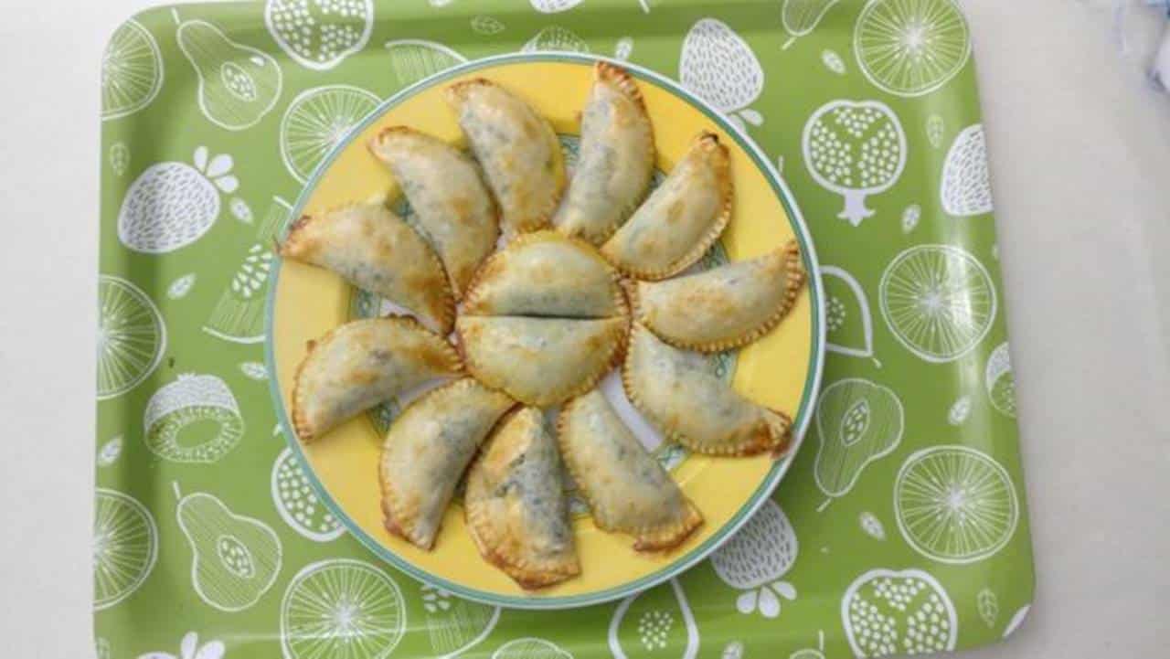 pastéis de azeitona e bacon