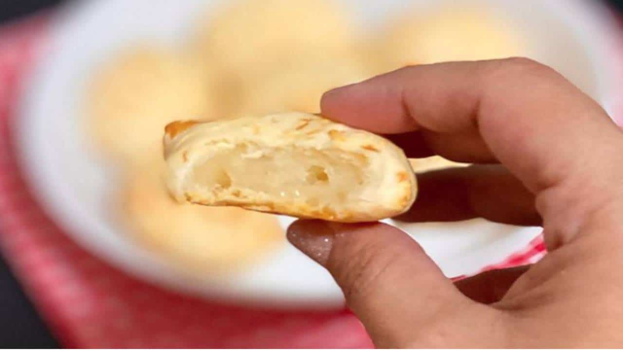 Pão de queijo de tapioca com 3 ingredientes