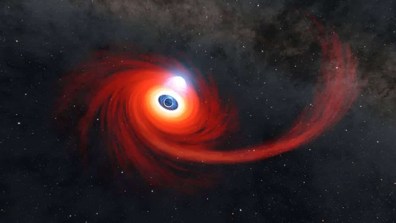 NASA acaba de revelar uma visão de perto de um buraco negro devorando uma estrela