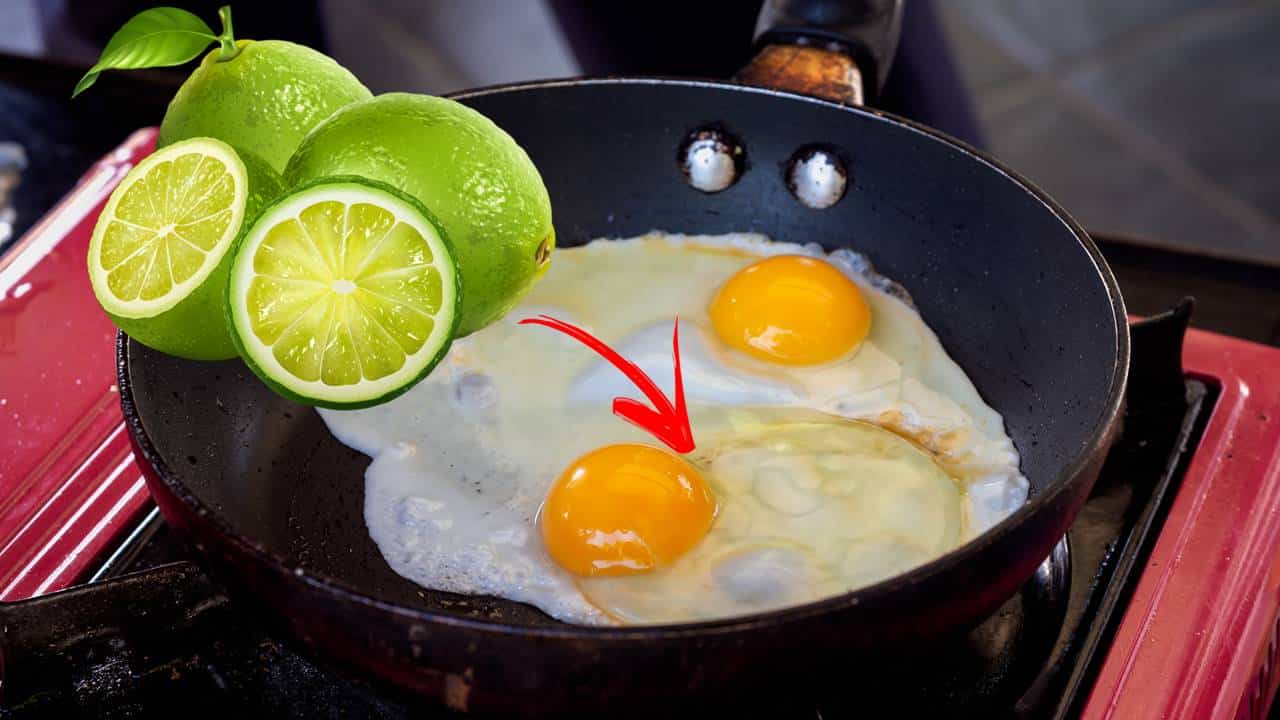 Por que você deve colocar 3 gotas de limão dentro do ovo frito?
