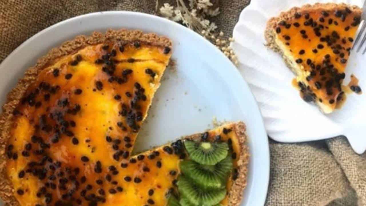 Torta de Ricota maracujá: a receita fácil com ingredientes saudáveis