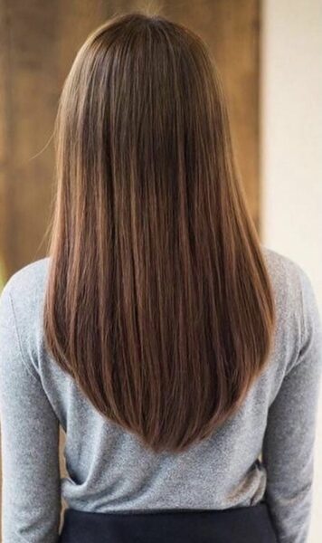 Corte de cabelo em forma de U