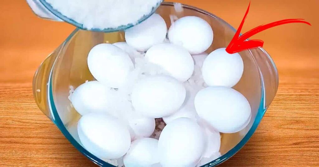 Algumas pessoas colocam ovos dentro do Sal
