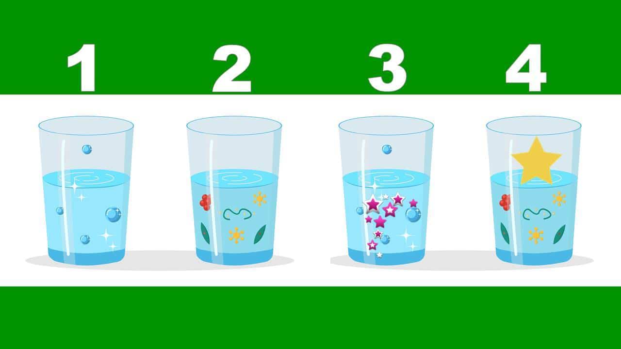 Novo Teste Rápido: Escolha um copo d'água e descubra porque te invejam tanto assim