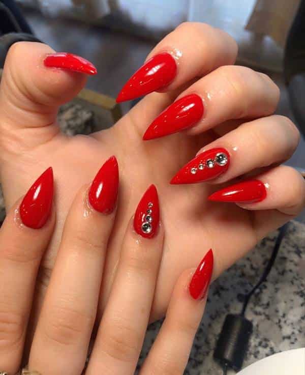 Nails vermelho ardente 