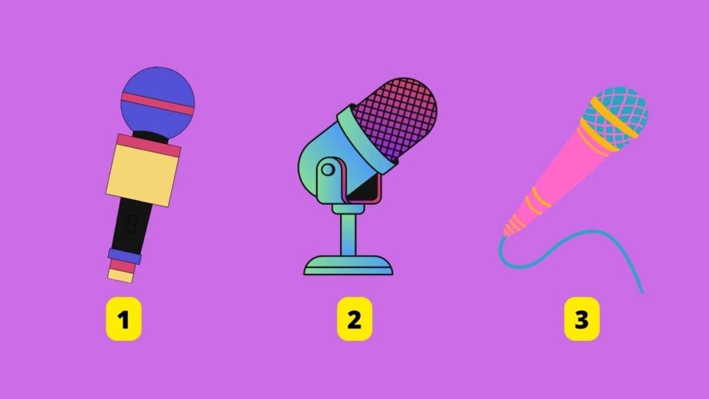 Escolha um microfone e descubra o que você precisa expressar urgentemente