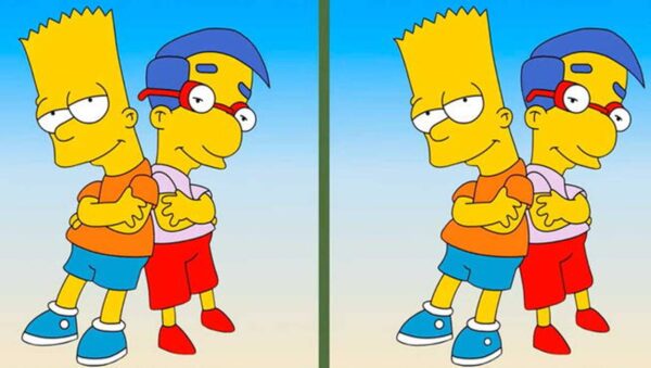 Desafio pra gênio: Encontre as 3 diferenças neste desafio EXTREMO com Simpsons