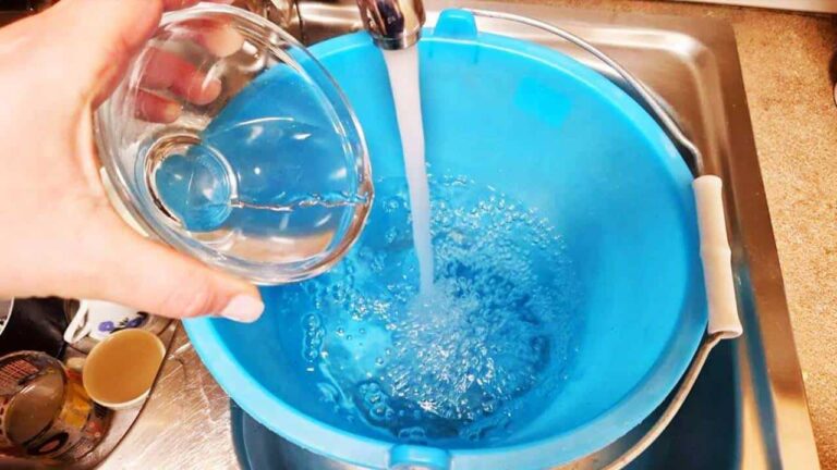 dois ingredientes agua de limpar o piso