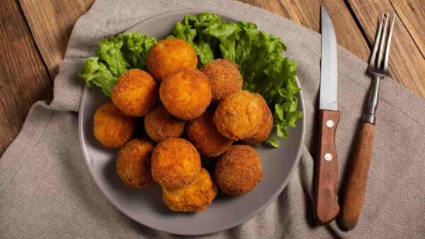 Faça croquetes de berinjela