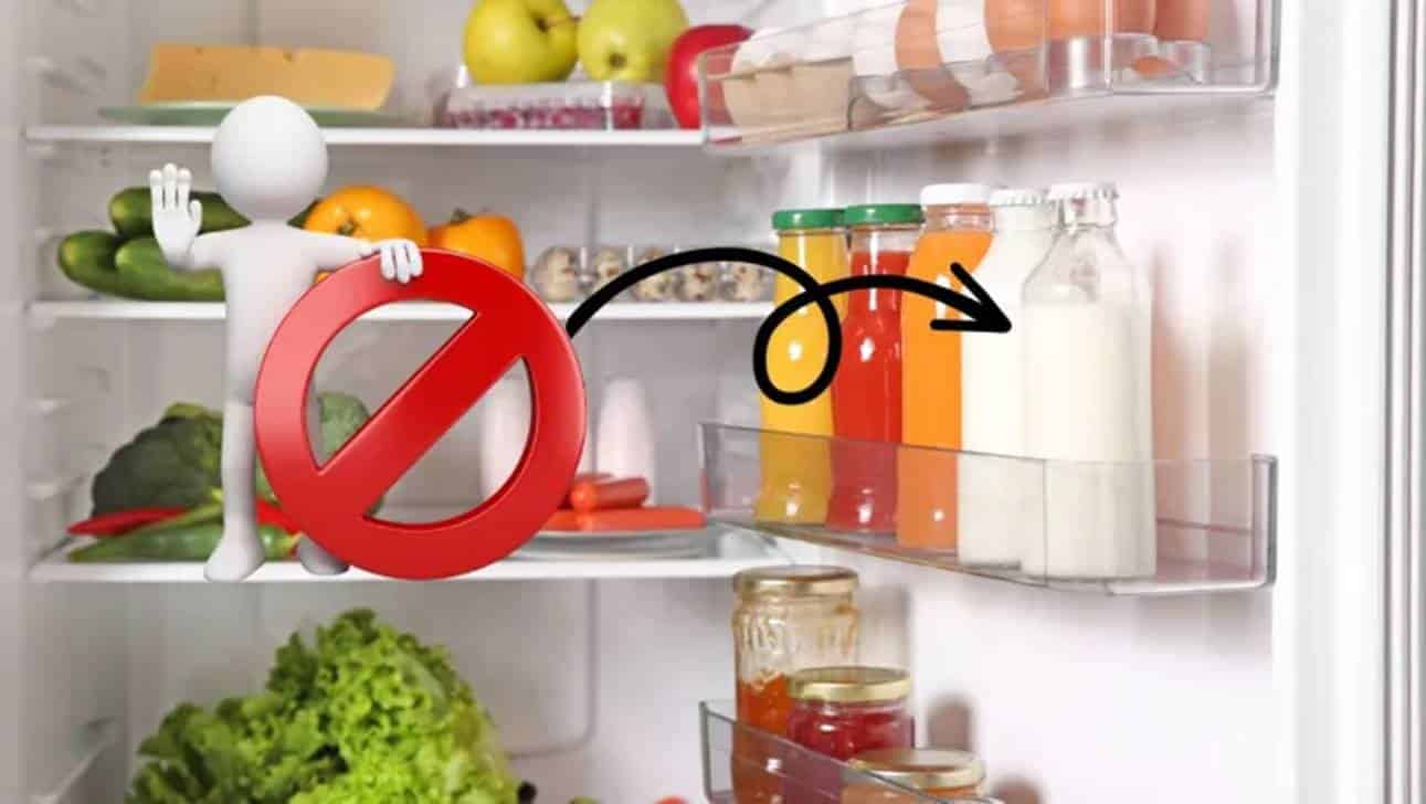Por que você não deve guardar leite na porta da geladeira?