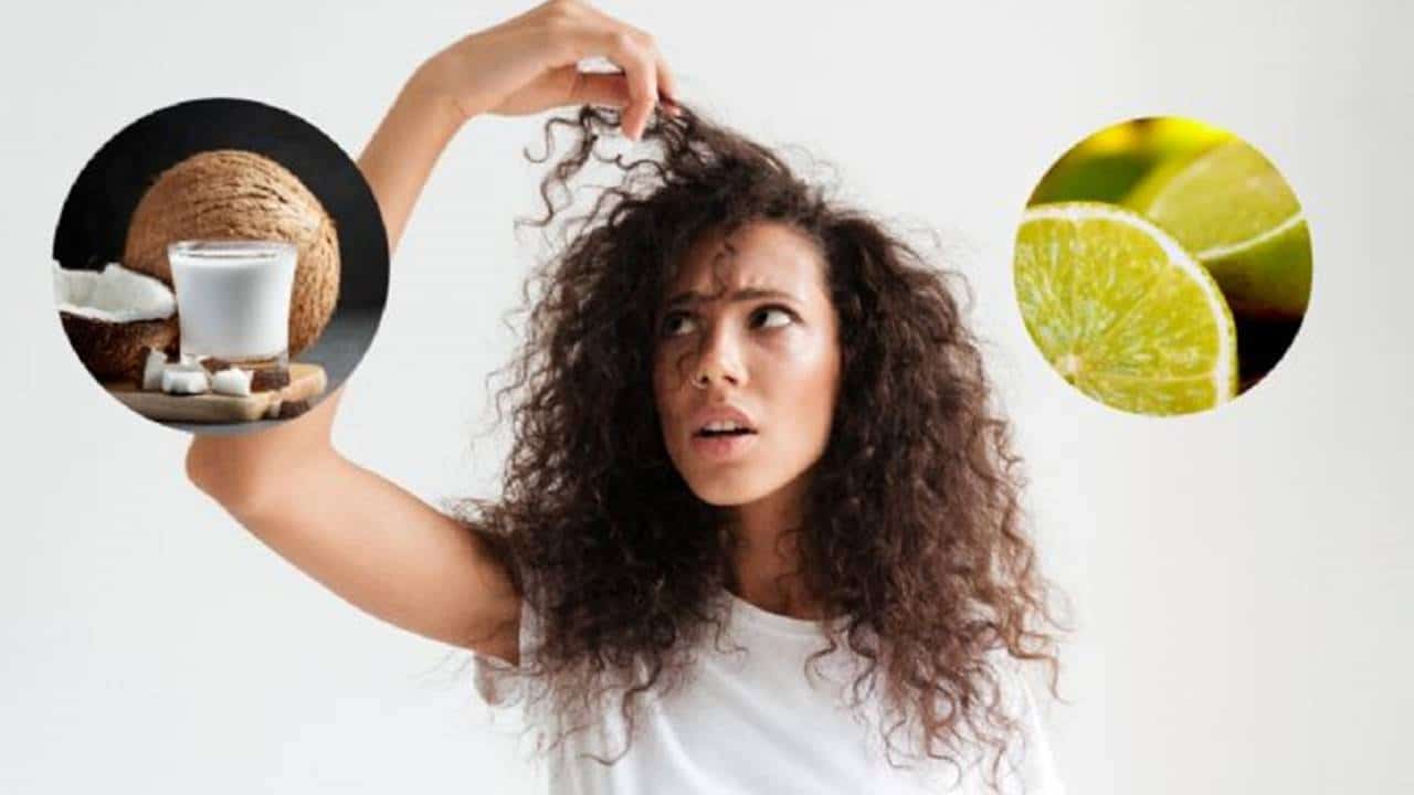 Veja como usar leite de coco e limão para reduzir o frizz do cabelo