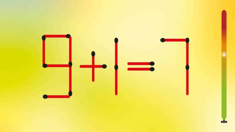 Desafio de Matemática: movimente apenas 1 palito