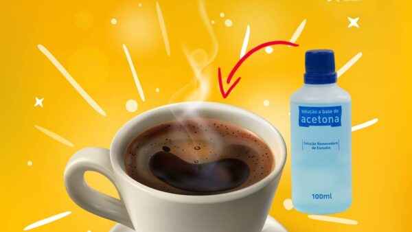 Por que você deve misturar café com acetona? NÃO É PRA BEBER!
