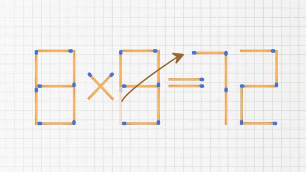 Desafio de matemática: mova apenas um palito para resolver a equação