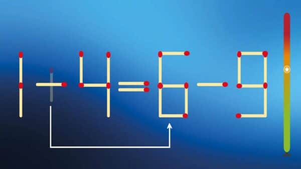 Desafio de matemática: Meça seu QI movendo apenas 1 palito!