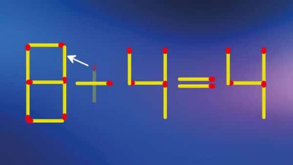 DESAFIO: Resolva a equação movendo apenas um fósforo em menos de 40 segundos!