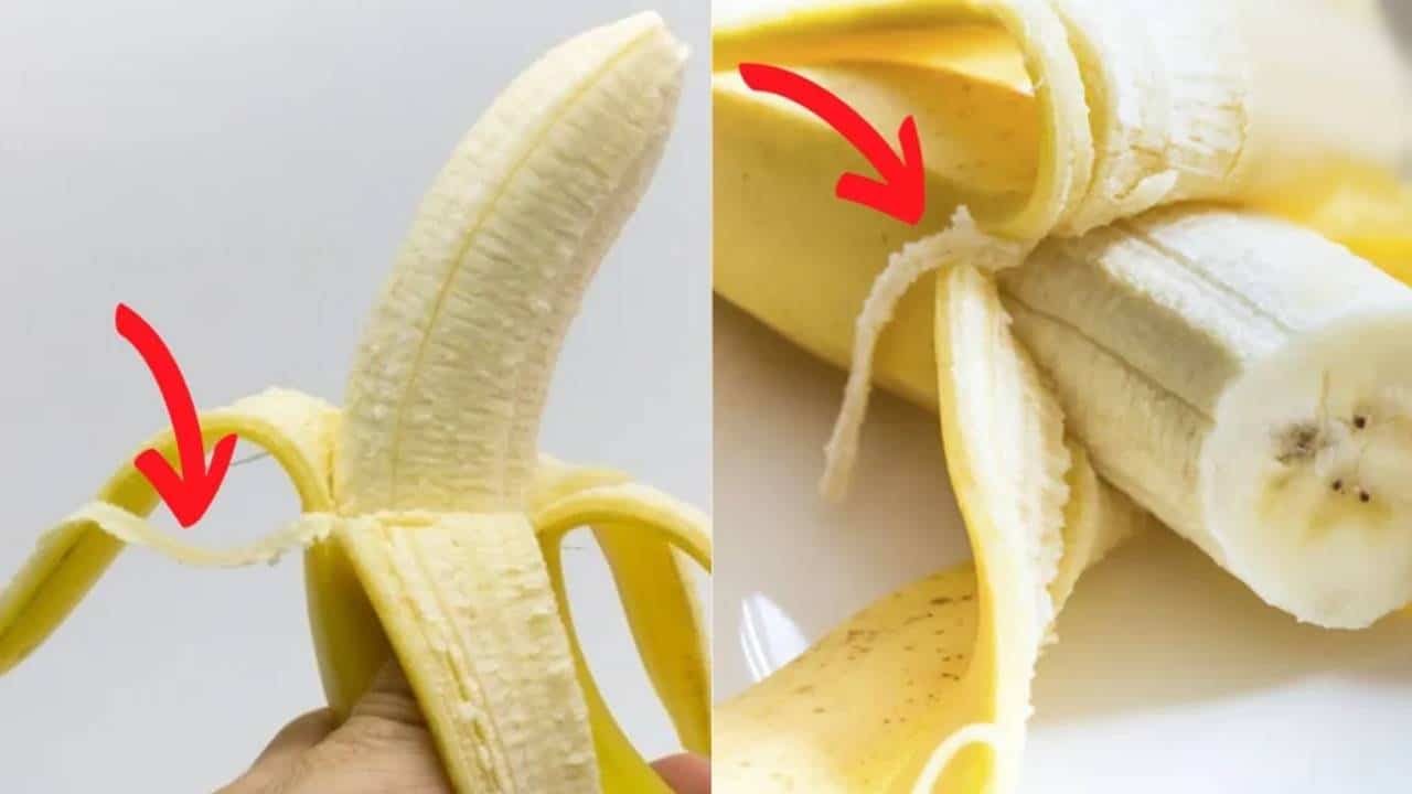 comer fiapo da banana?