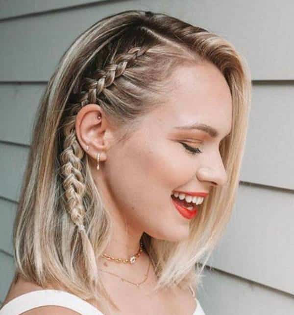 Penteado em cabelo curto 