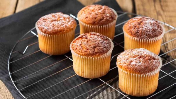 Muffins de mirtilo: Uma receita americana muito simples