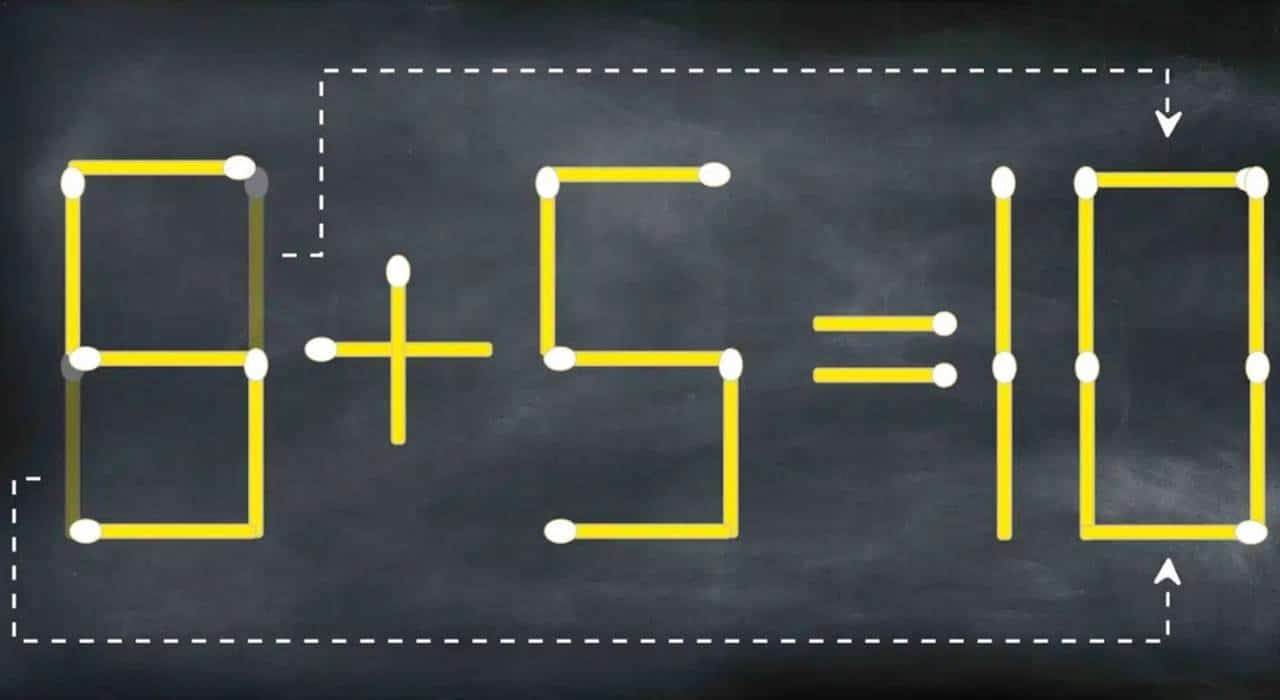 TESTE MAX: Equilibre a equação movendo 2 palitos de fósforo