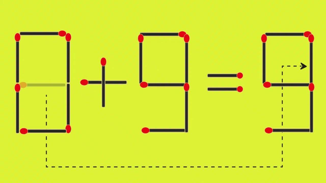 TESTE DE QI: Consegue resolver a equação movendo um palito?