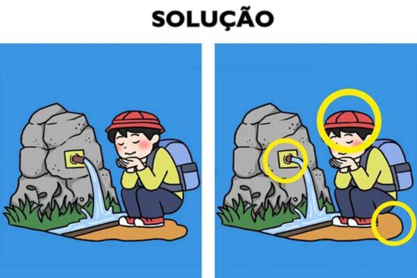 Ultra Desafio: Veja as imagens da criança bebendo: você terá pouco tempo para localizar as 3 diferenças