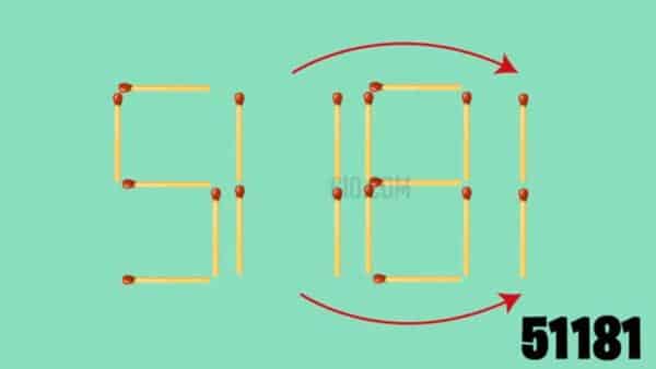 Super Desafio: Qual é o maior número que você pode formar apenas movendo 2 palitos?