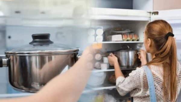 Por que você não deve colocar o panela com comida na geladeira?