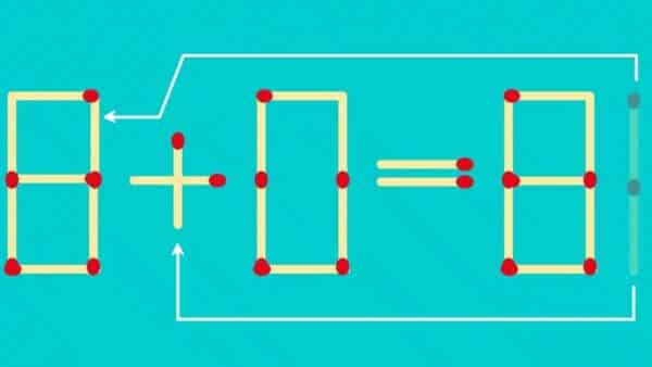 TESTE MAX: Como equilibrar a equação movendo 2 palitos de fósforo?