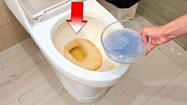 Faça essa mistura poderosa manchas vaso sanitário