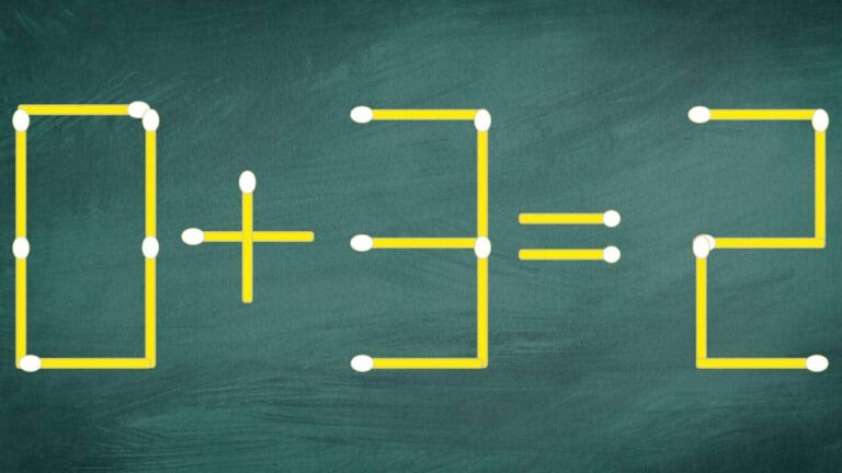 TESTE DE QI: Somente um gênio saberá qual fósforo mover para resolver
