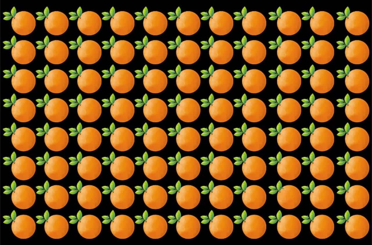 TESTE DIFÍCIL? Ache a tangerina que esta escondida entre as laranjas