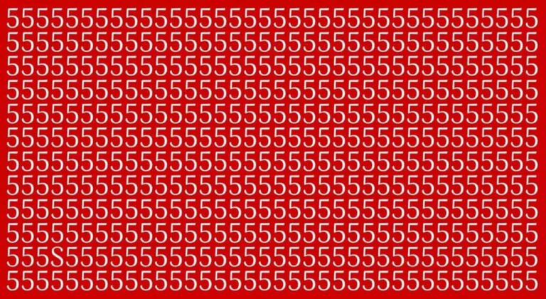 TESTE VISUAL: Tente encontrar a letra S em apenas 15 segundos