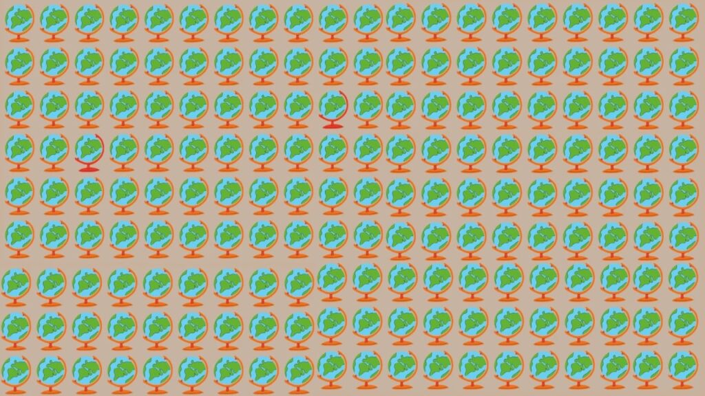 TESTE VISUAL: Você consegue identificar dois globos diferente?