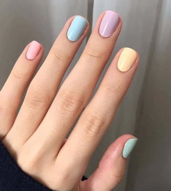 esmaltes pastel